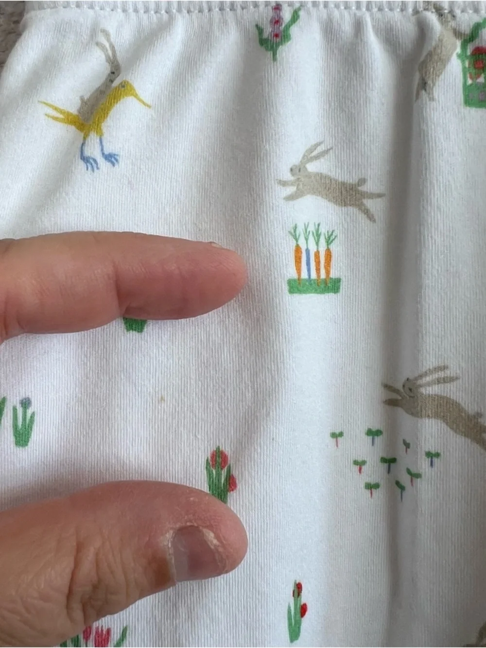 LAKE Infant Pima‎ Cotton Bunnies Spring Pajama Pants Size 4T